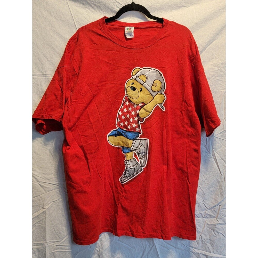 Dancing Bear Red T-shirt Size 2xl